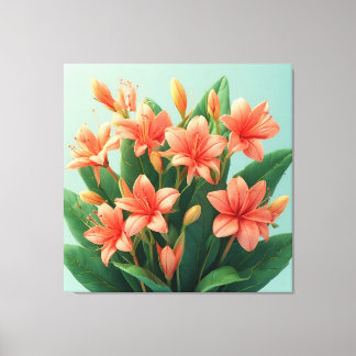 Pink Orchid Flower Arrangement Canvas Print