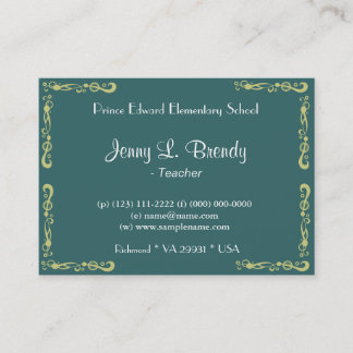 Pink orchid flower, floral photography business card