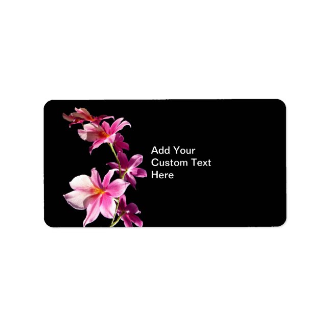 Pink Orchid. Label (Front)