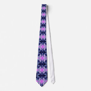 Pink Orchid Mosaic Tie