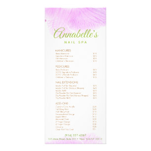 Pink Orchid Nail Salon Spa Price List Service Menu