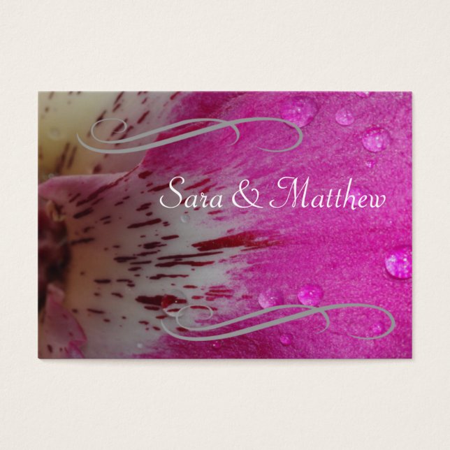 Pink Orchid Save the Date (Front)