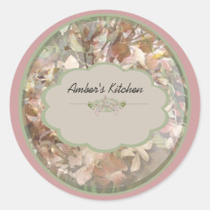 pink orchid spice jar labels