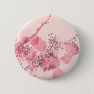 Pink Orchid Wedding 6 Cm Round Badge