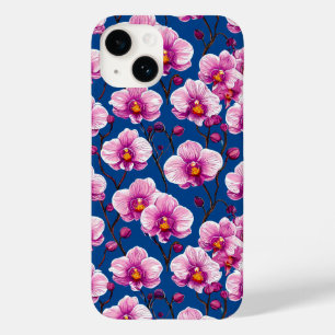 Pink Orchids Elegant Floral Feminine Design Case-Mate iPhone 14 Case