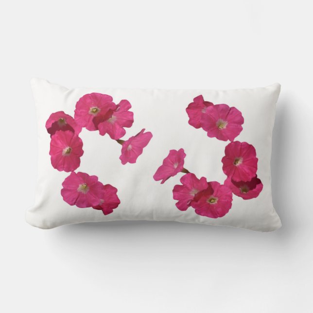 Pink Orchids II Lumbar Cushion (Front)