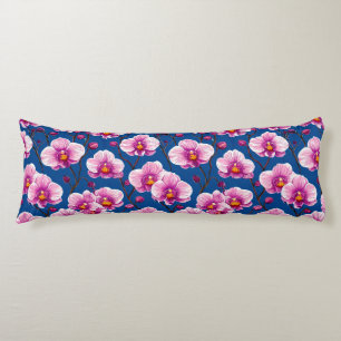 Pink Orchids pattern Body Cushion