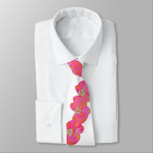 Pink Orchids Tie