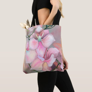 Pink Orchids Tote Bag