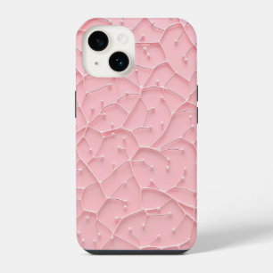 Pink Organic Texture iPhone Case Feminine Look