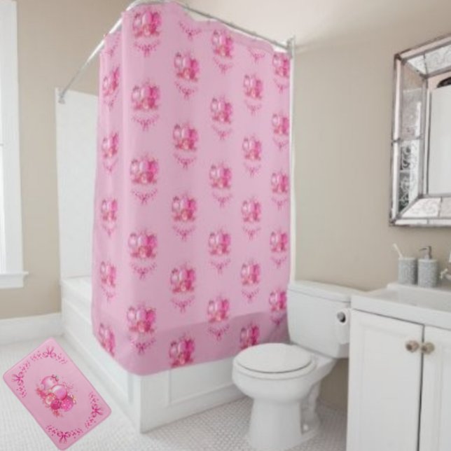 Pink Ornament Cluster Mat Holiday Bow Accent  (Creator Uploaded)