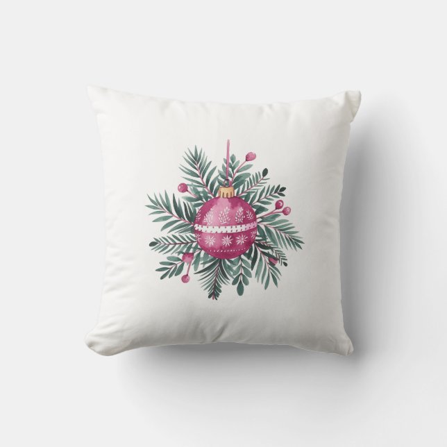 Pink Ornament Cushion (Front)