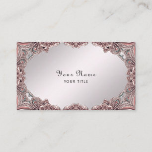 Pink Ornamental Business Card