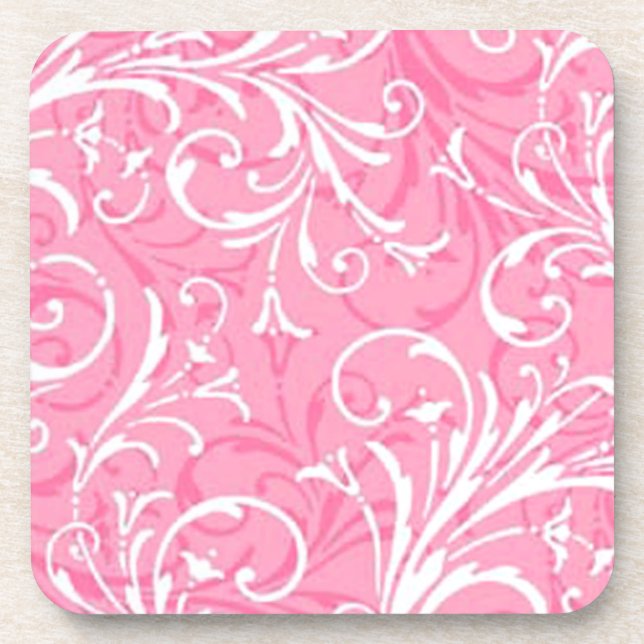 Pink Ornamental Coasters (Front)