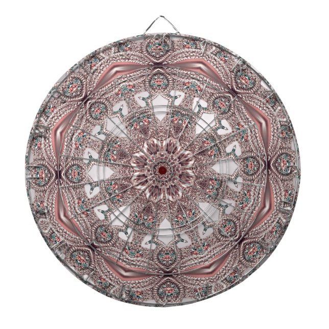 Pink Ornamental Dartboard (Front)