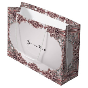Pink Ornamental Gift Bag