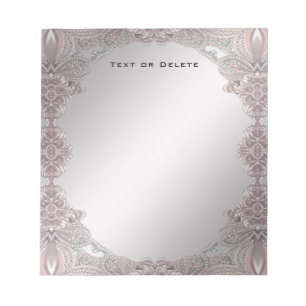 Pink Ornamental Notepad