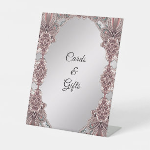 Pink Ornamental Tabletop Signs