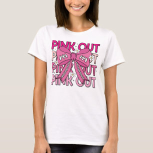 Pink Out Breast Cancer Women Breast Cancer Warrior T-Shirt