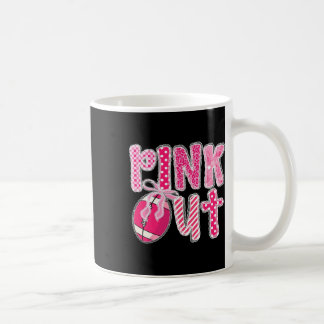 Pink Out Coquette Pink Bow Footll Breast Cancer Aw Coffee Mug