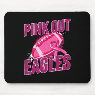 Pink Out Football Tackle Breast Cancer Mouse Pad
