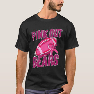 Pink Out Football Tackle Breast Cancer T-Shirt