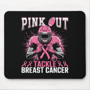 Pink Out Tackle Breast Cancer Awareness American F Mouse Pad