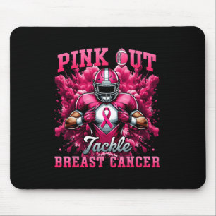 Pink Out Tackle Breast Cancer Awareness American F Mouse Pad