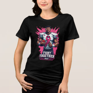 Pink Out Tackle Breast Cancer Awareness Football Tri-Blend Shirt