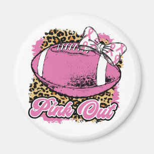 Pink Out With Rugby (Softball) Ball Magnet