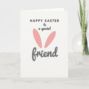Pink Ovals Easter Friend Card