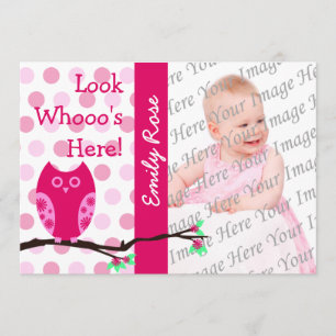 Pink Owl Adoption Announcements