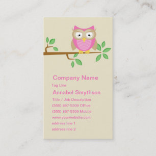 Pink Owl Business Card