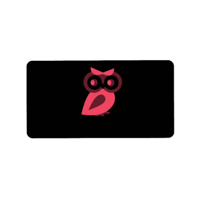 Pink Owl Labels (Front)