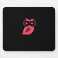Pink Owl Mousepad