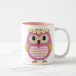 Pink Owl Mug