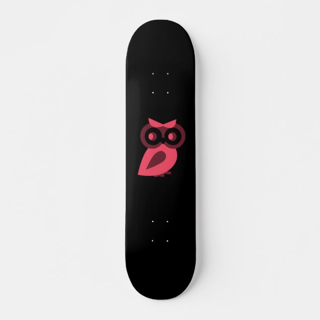 Pink Owl Skateboard (Front)