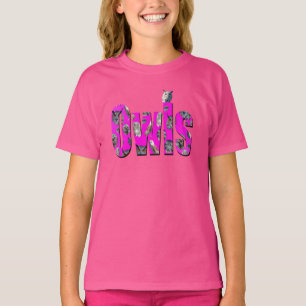 Pink Owls Dimensional Picture Logo, T-Shirt