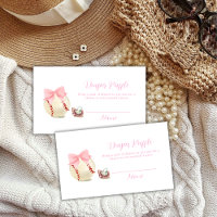 Pink Pacifier Baseball Diaper Raffle Baby Shower