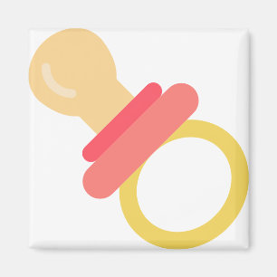 pink pacifier magnet