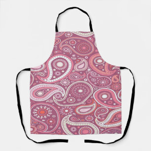 Pink Paisley Apron