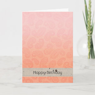 Pink Paisley Card