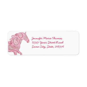 Pink Paisley Horse