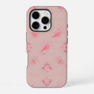 Pink Paisley Pattern iPhone 16 Pro Case