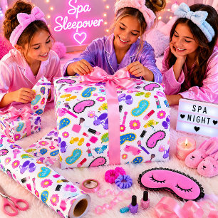 Pink Pajama Party Wrapping Paper