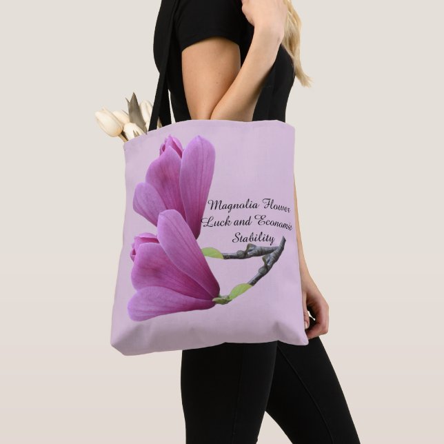 Pink Pale Magnolia  Tote Bag (Close Up)