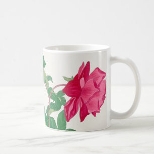 Pink & Pale Orange Rose Flowers  Coffee Mug