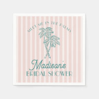 Pink Palm Spring Pastel Beach Bridal Shower