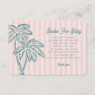 Pink Palm Springs Pastel Books for Baby Insert