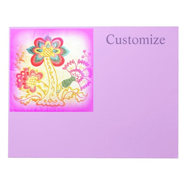 Pink palm tree Thunder_Cove Notepad (Front)